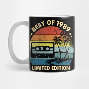 Best Of 1989 Made In 1989 34th Birthday Gift 34 Year Old Vintage Mug